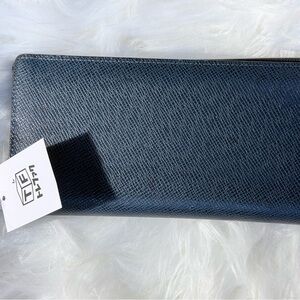 Louis Vuitton Blue Bifold Long Zip wallet Blue